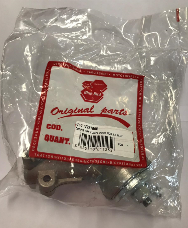 2 Confezioni Di Cuscinetti E Flange Per Aeratore Bluebird/Husqvarna – Ricambi Originali Per Manutenzione Tosaerba